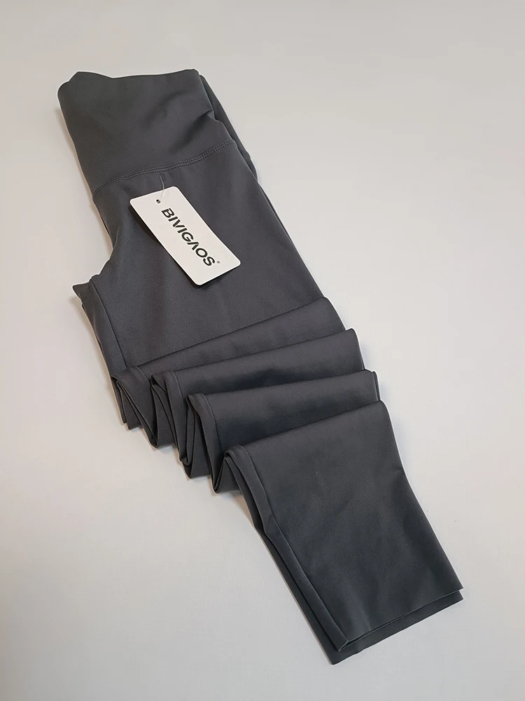 BIVIGAOS Spring New Leisure Shark Leggings Pants Women's Slim Tight-Fitting Elastic High Waist Black Sports Fitness Leggings