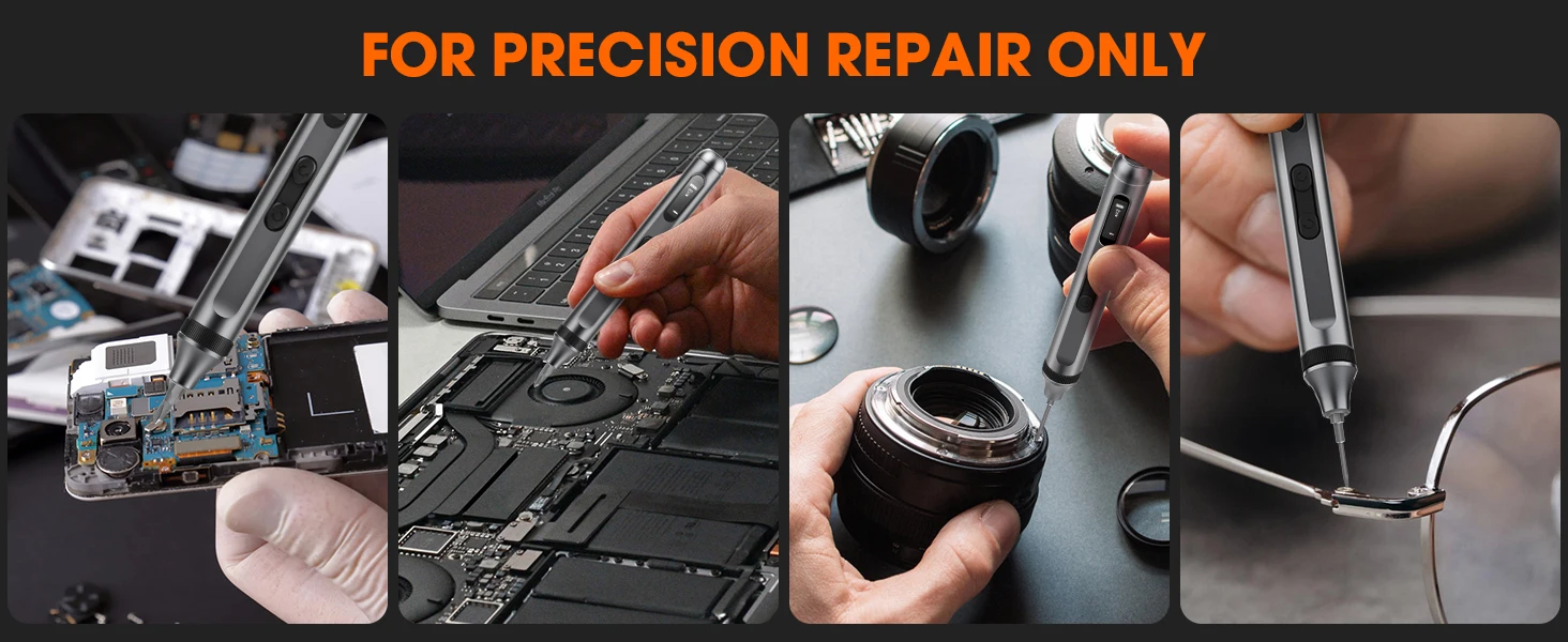 51-in-1 Electric Screwdriver Set with Type-C Charging, Cordless Precision Phillips Magnetic Bits for Phone Repair