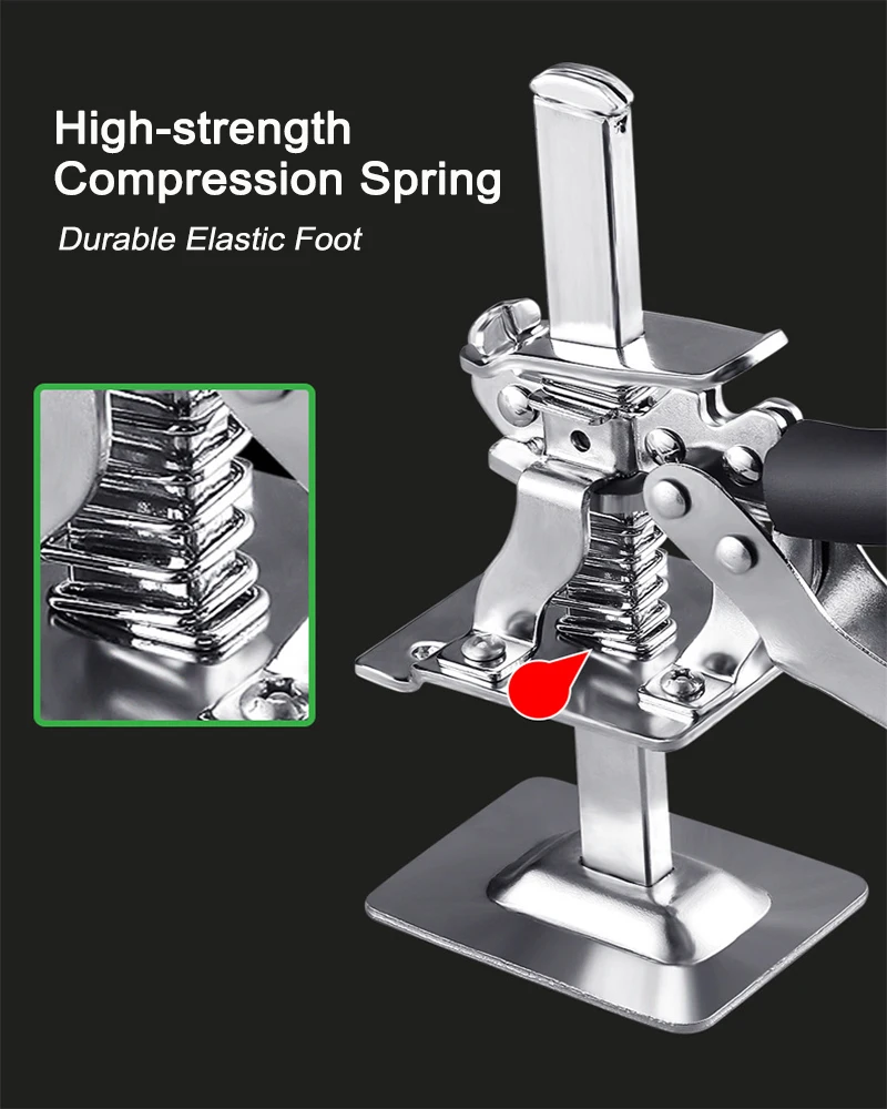 1Pc New Labor Saving Arm Board Jack Cabinet Lifter Height Locator Adjusting Lifter Multifunctional Anti-Slip Hand Lifting Tool