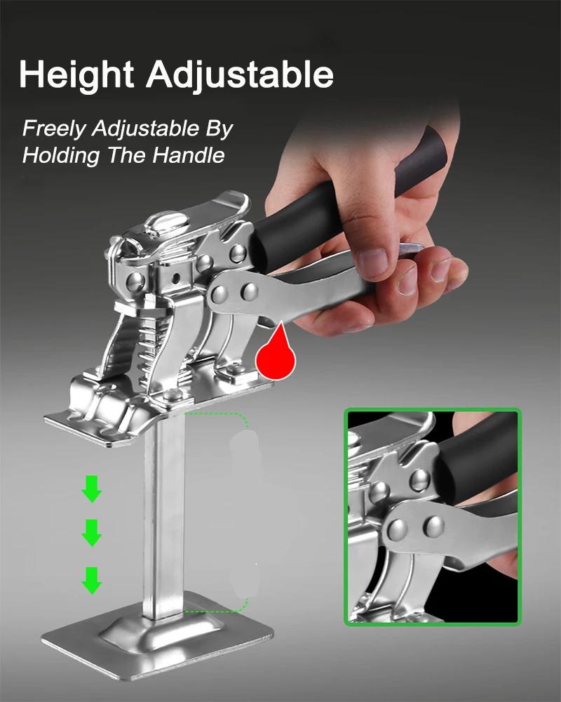 1Pc New Labor Saving Arm Board Jack Cabinet Lifter Height Locator Adjusting Lifter Multifunctional Anti-Slip Hand Lifting Tool