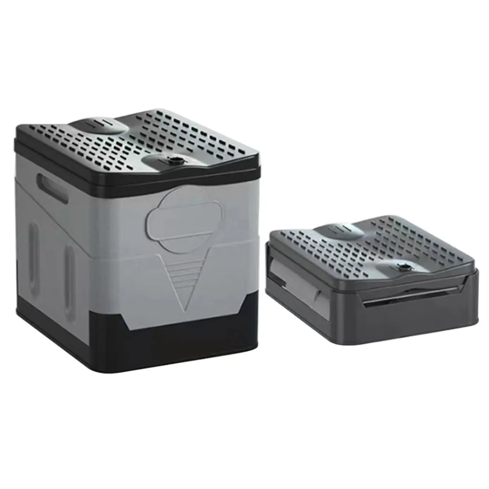 Car Toilet Bucket Strong Bearing Capacity Trash Can for Tour Emergency Self-driving Travel Portable Outdoor Camp Folding Toilet