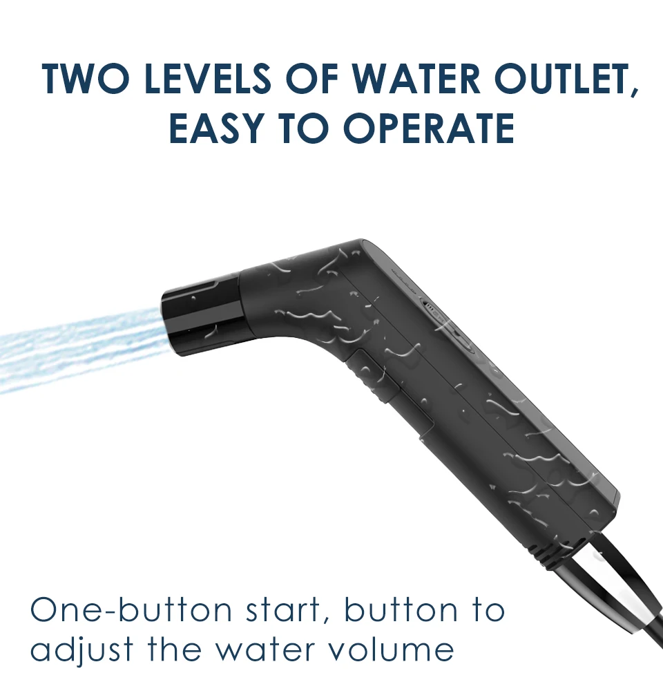 Wower Portable Electric Bidet for Personal Hygiene Cleaning 2.3L Shattaf Rechargeable Travel Camping Bidet Shower Sprayer