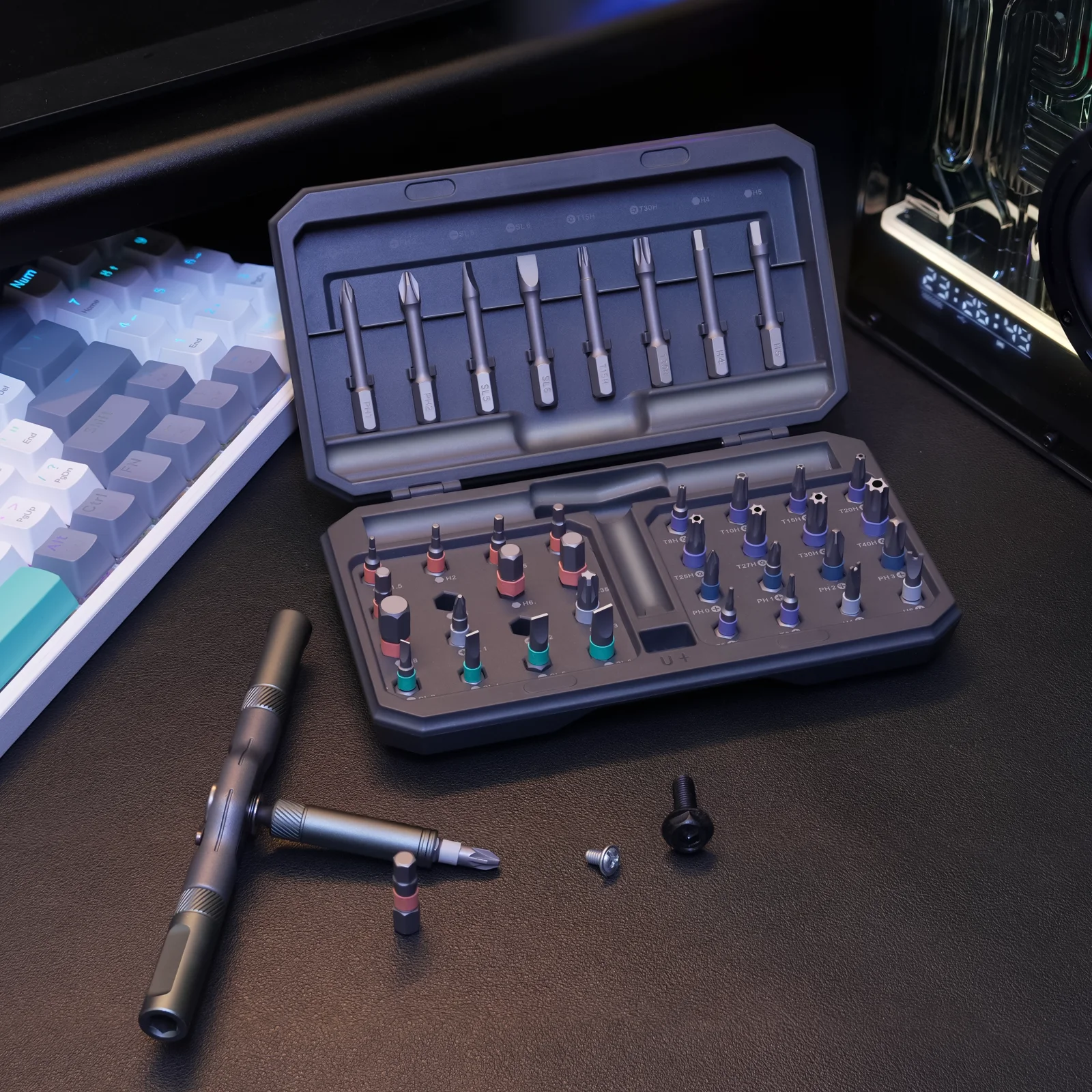 EZARC 42 in 1 Precision Ratchet Screwdriver Set Magnetic Screwdriver Bit Set Screwdriver Home Repair Tool Kit T Ratchet Handle