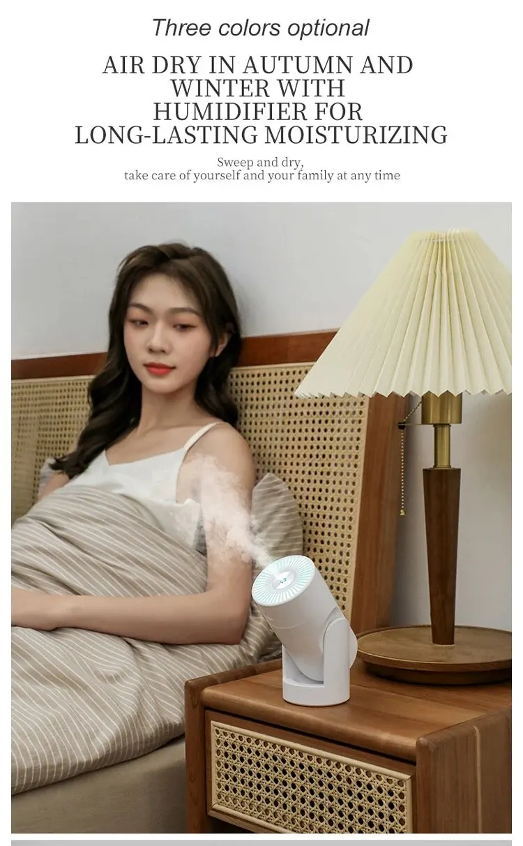 1PC Humidifier Mute for Both Car and Home Adjustable Angle Use Intelligent Constant Humidity USB Automatic Spray Air Purifier
