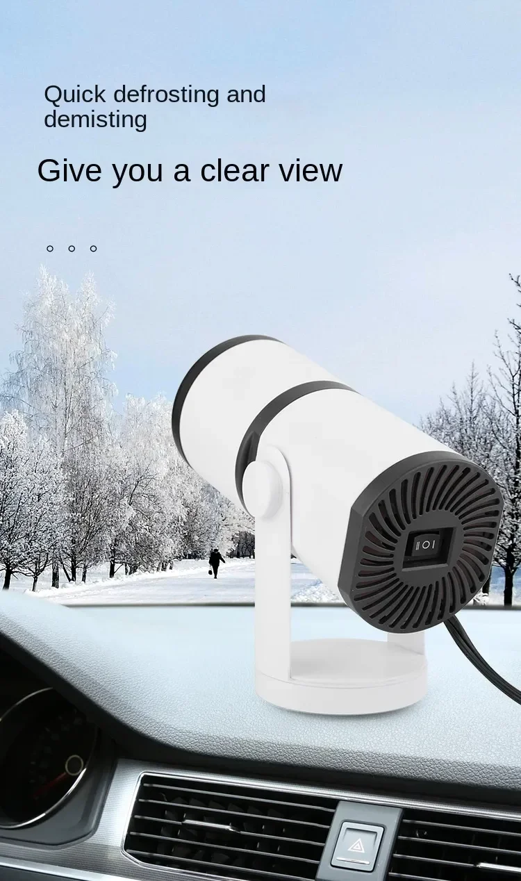 Winter 12V 150W/24V 200W Car Heater Fans Electric Cooling Windshield Defroster Defogging Demister Anti-Fog Prestart Preheater