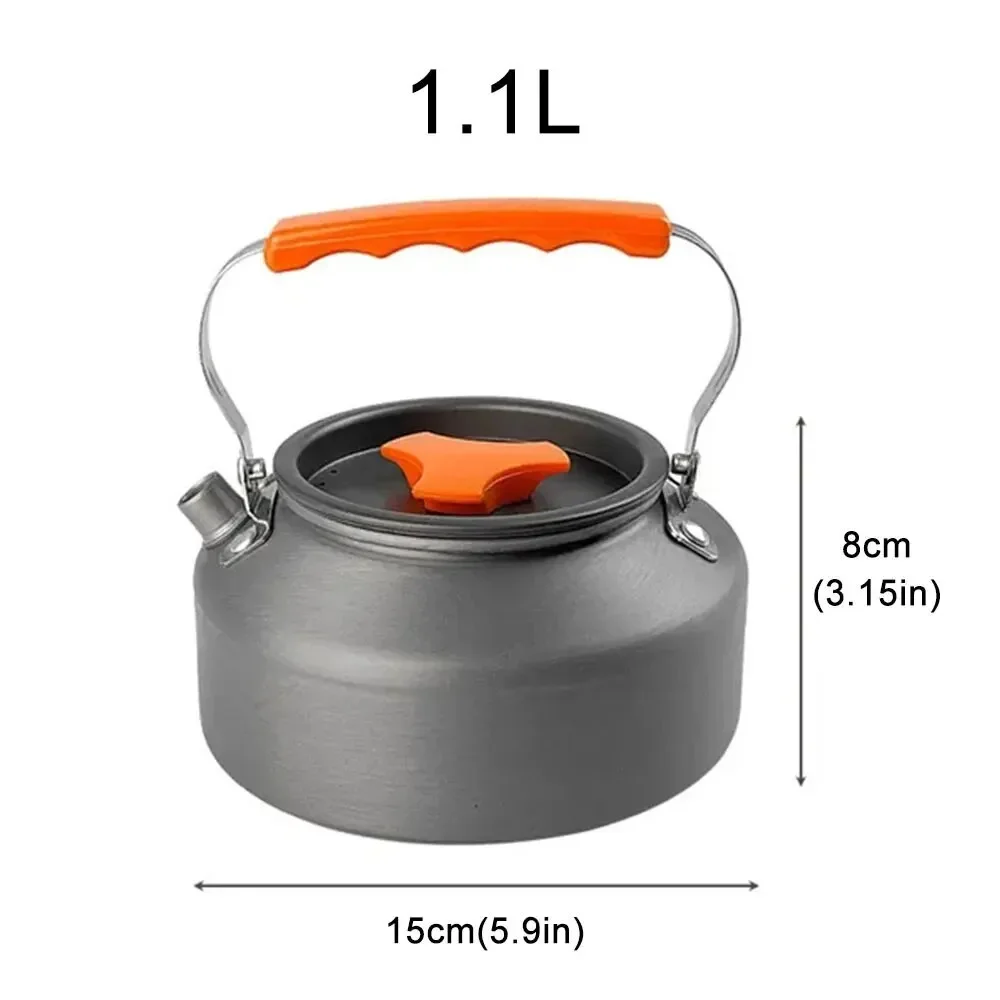 Y1 kettle camping cooker 1.1L teapot coffee pot picnic teapot portable tea brewing camping tea stove camping outdoor cookware