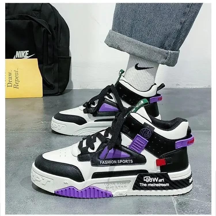 2024 New Fashion Men's Skateboard Shoes Outdoor Hip Hop Skate Shoes Man Street Platform Casual Sneakers Men zapatillas de hombre