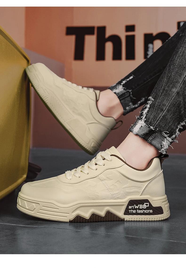CYYTL Skateboard Shoes Leather Mens Sneakers Casual Outdoor Platform Fashion Luxury Designer Sports Walking Running Work Tennis