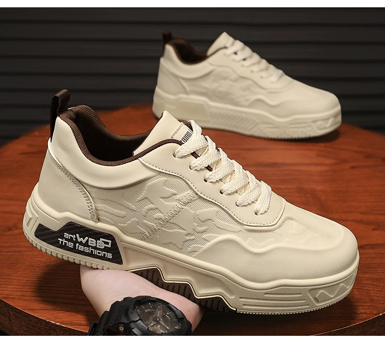 CYYTL Skateboard Shoes Leather Mens Sneakers Casual Outdoor Platform Fashion Luxury Designer Sports Walking Running Work Tennis