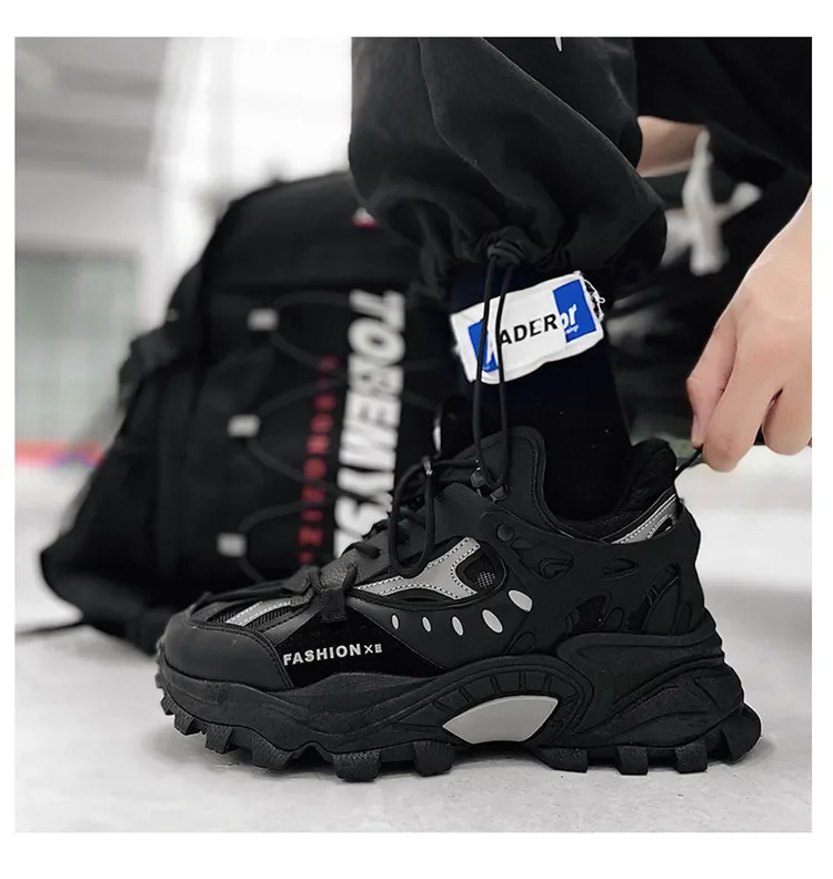 Men Sneakers Designer Brand Platform Casual Shoes Man 2024 Height Increase Chunky Skateboard Footwear Tenis Masculino Zapatillas