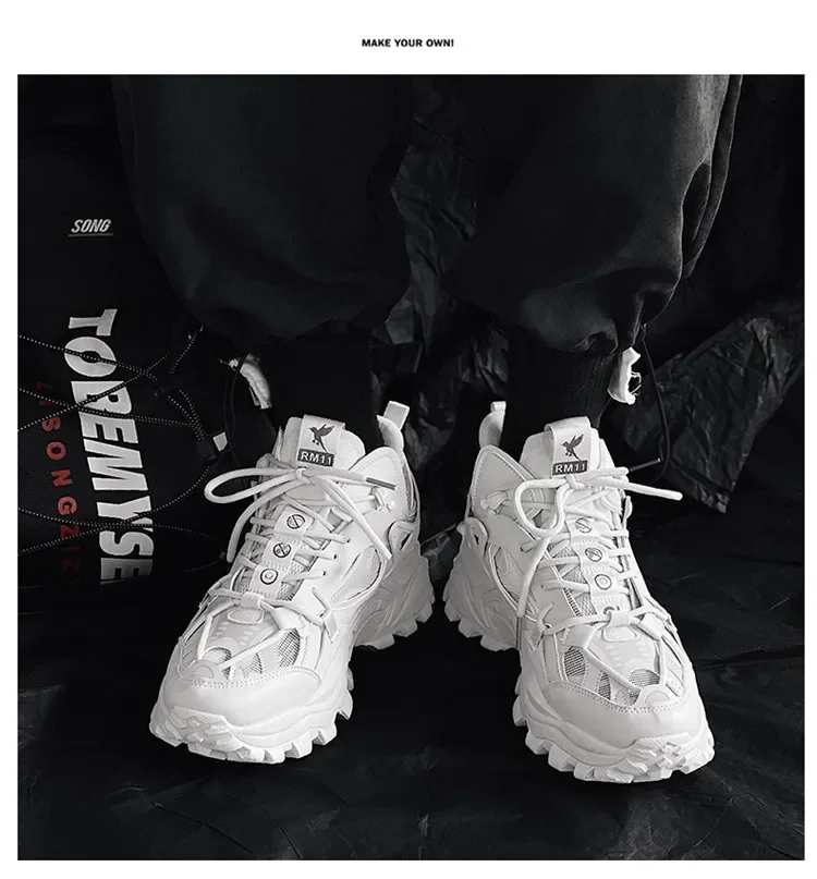Men Sneakers Designer Brand Platform Casual Shoes Man 2024 Height Increase Chunky Skateboard Footwear Tenis Masculino Zapatillas
