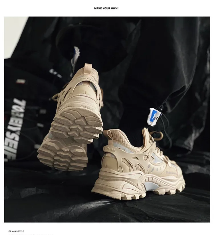 Men Sneakers Designer Brand Platform Casual Shoes Man 2024 Height Increase Chunky Skateboard Footwear Tenis Masculino Zapatillas