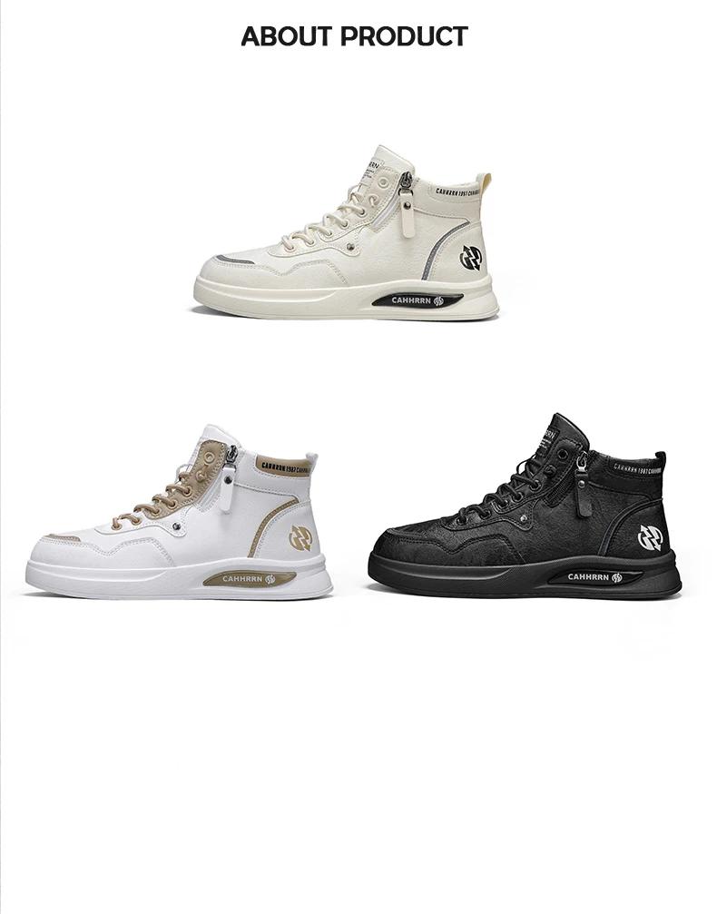 CYYTL Casual Shoes Mens Skateboard Leather Sneakers Sports Fashion Outdoor Platform Designer Luxury Walking Work Loafers Tennis