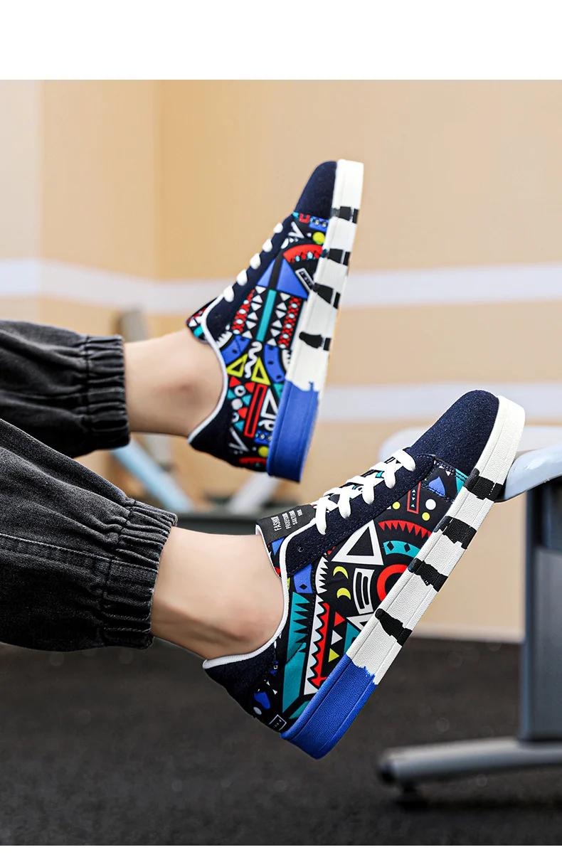 Hot Sale Fashion Red Printed Skateboarding Shoes Men Women Comfy Skater Sneakers Big Size 46 Sports Shoes Zapatos De Skateboard