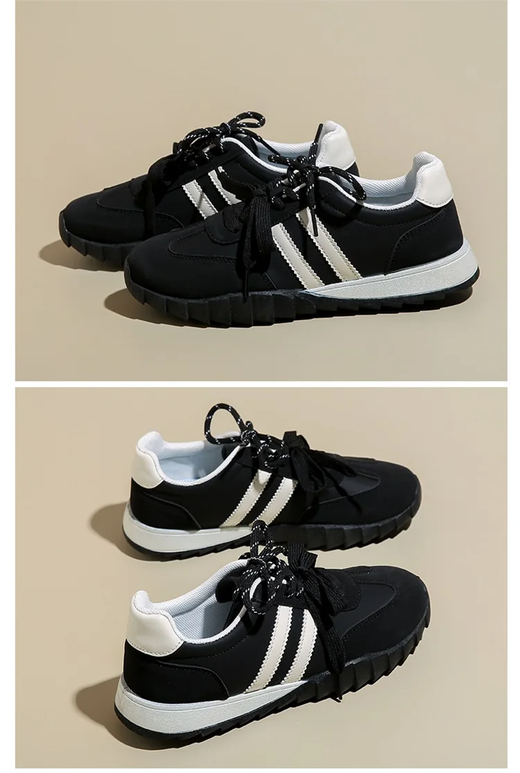 CRLAYDK 2024 Fall Fashion Women's Skateboard Shoes for Girls Lace Up Sneakers Walking Cute Flat Casual Tennis Low Top Loafers