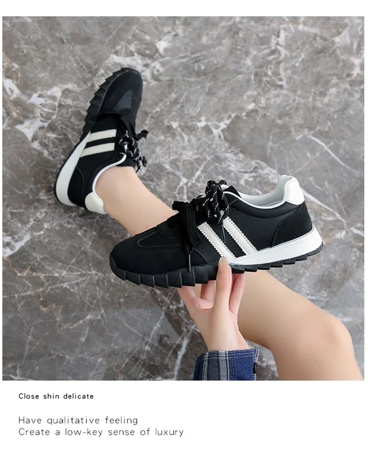 CRLAYDK 2024 Fall Fashion Women's Skateboard Shoes for Girls Lace Up Sneakers Walking Cute Flat Casual Tennis Low Top Loafers