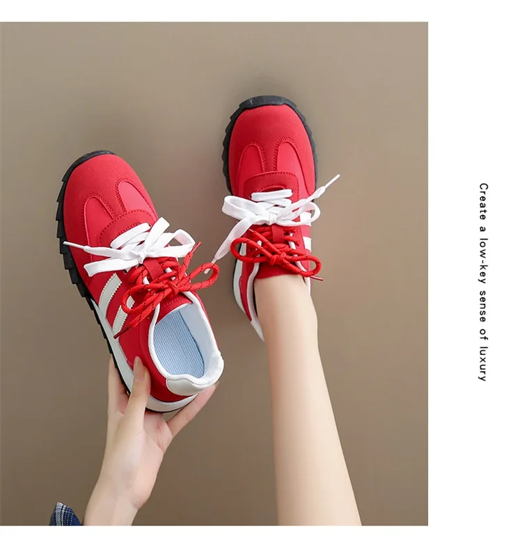 CRLAYDK 2024 Fall Fashion Women's Skateboard Shoes for Girls Lace Up Sneakers Walking Cute Flat Casual Tennis Low Top Loafers