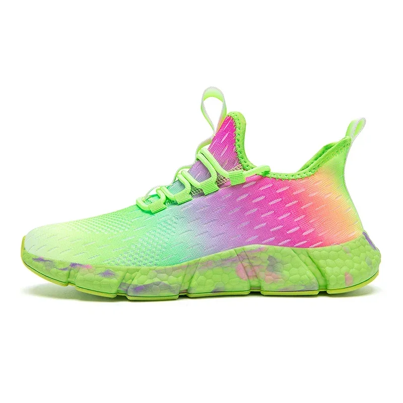 2024 Breathable Women Men Running Shoes Colorful Women's Sneakers Non-slip Fashion Couple Casual Shoes Flexible Walking Shoes