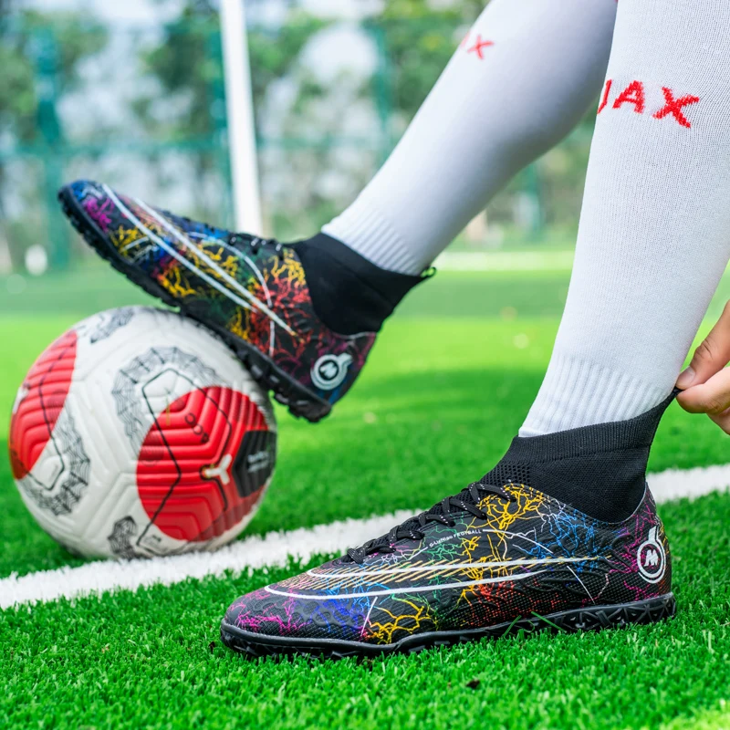 ALIUPS 33-45 Professional Children Football Shoes Soccer Shoes Man Football Futsal Shoe Sports Sneakers Kids Boys Soccer Cleats