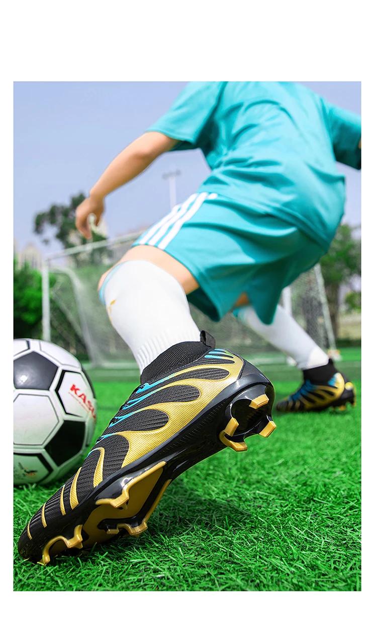 Soccer Cleats Men Sneakers Soccer Shoes Breathable Adult Kids TF/FG Football Boots Professional Trend Futsal Drop Shipping Sport
