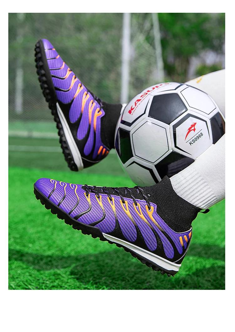 Soccer Cleats Men Sneakers Soccer Shoes Breathable Adult Kids TF/FG Football Boots Professional Trend Futsal Drop Shipping Sport