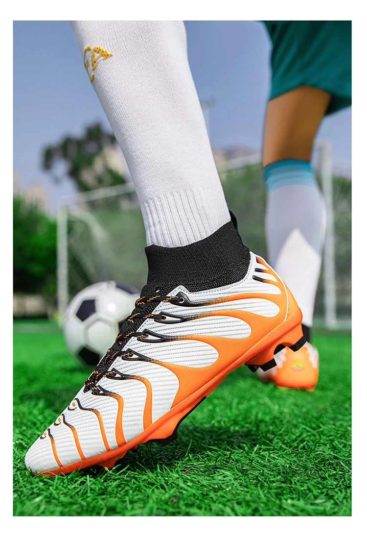Soccer Cleats Men Sneakers Soccer Shoes Breathable Adult Kids TF/FG Football Boots Professional Trend Futsal Drop Shipping Sport