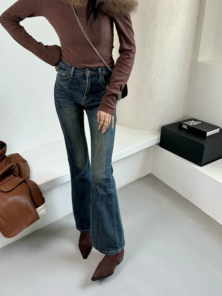 Women Leopard Ankle Boots Pointed Toe Suede Mid Heels Shoes Woman 2024 Trend Chunky Chelsea Boots Pumps New Snow Mujer Botas