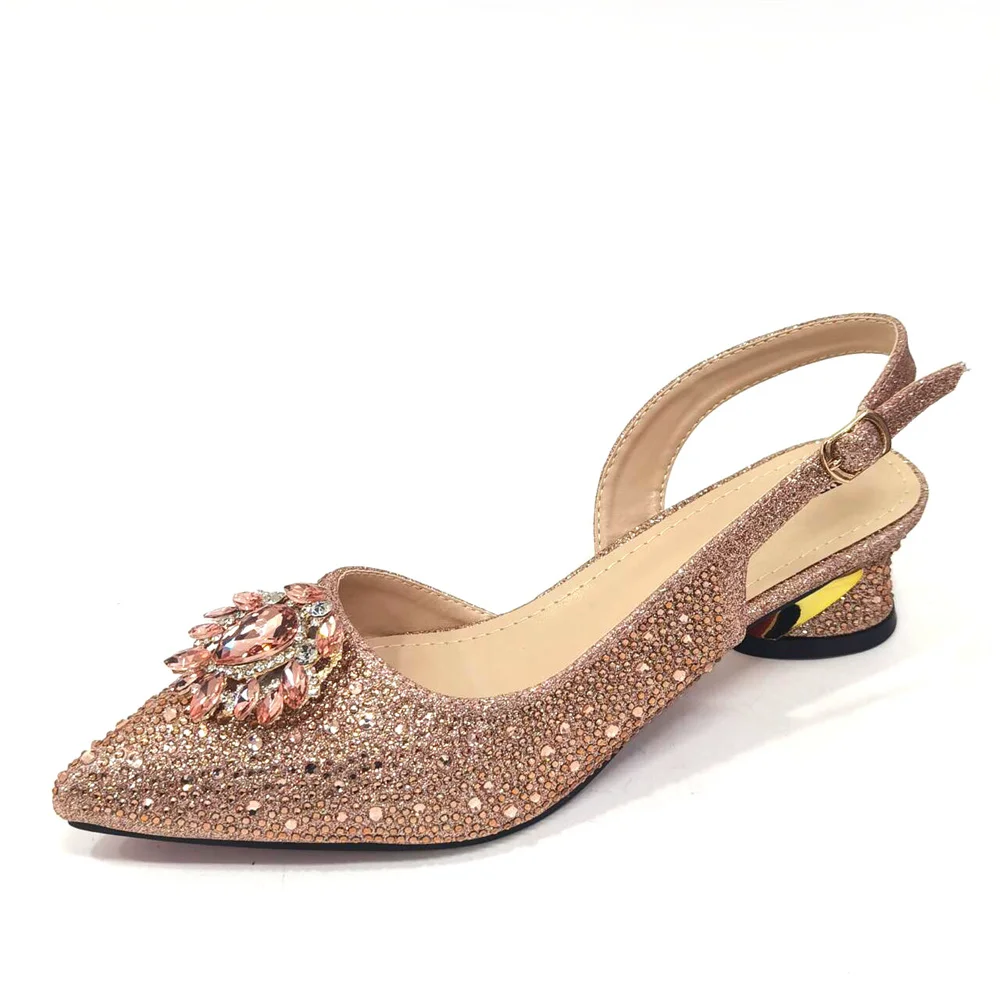 Venus Chan New Fashionable Red Color Pointed Top Ladies Shoes Matching Bag Set For Nigerian Women Wedding Party Pump